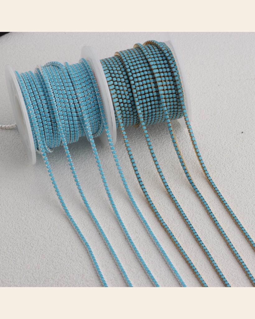 Blue-Green Tennis Chain