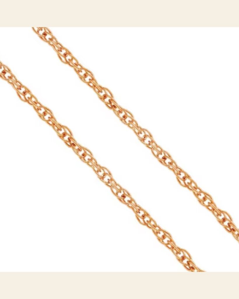 Rose Gold Textured Chain