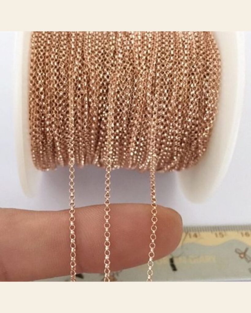 Rose Gold Rolo Chain