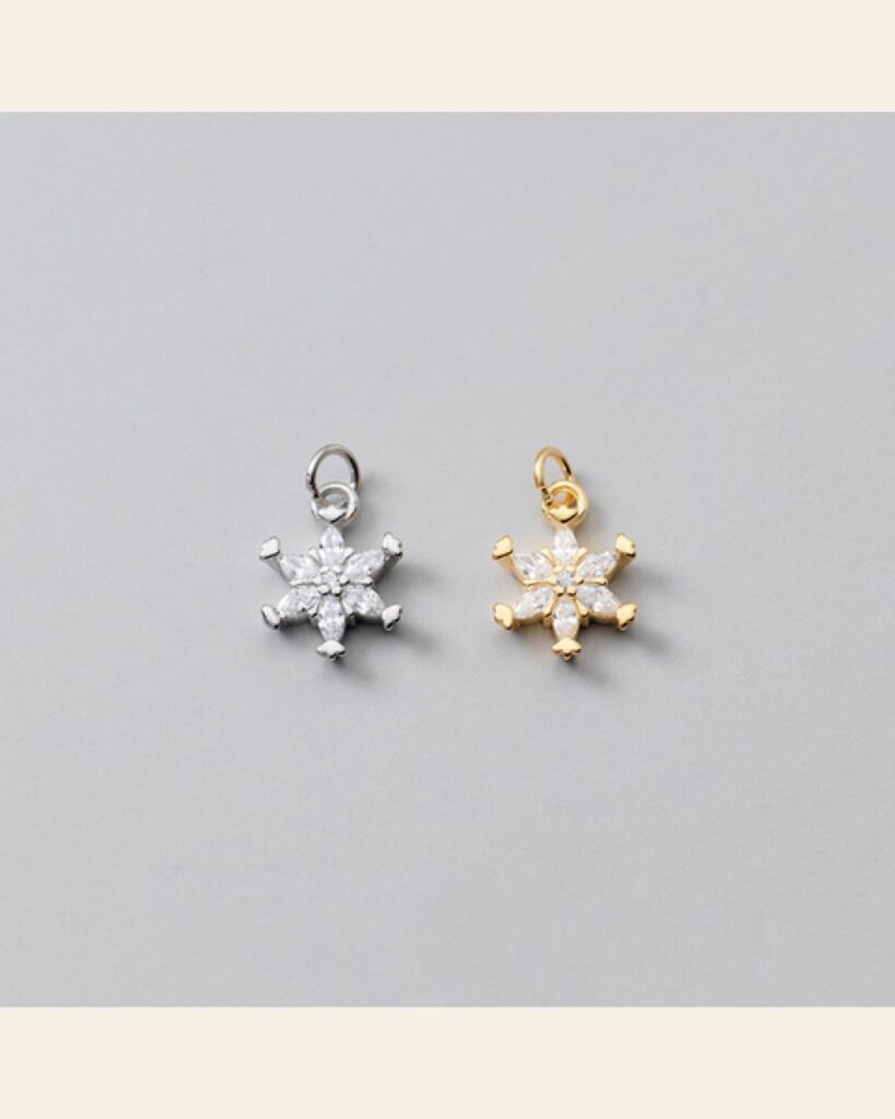 Starflower Stone Charm