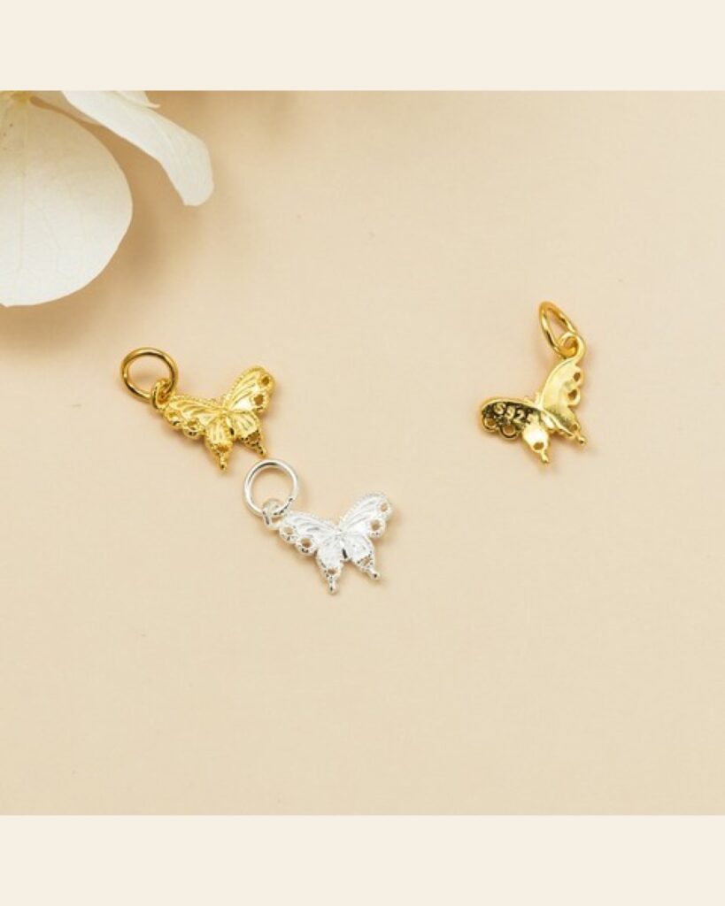 Sterling Butterfly Charm