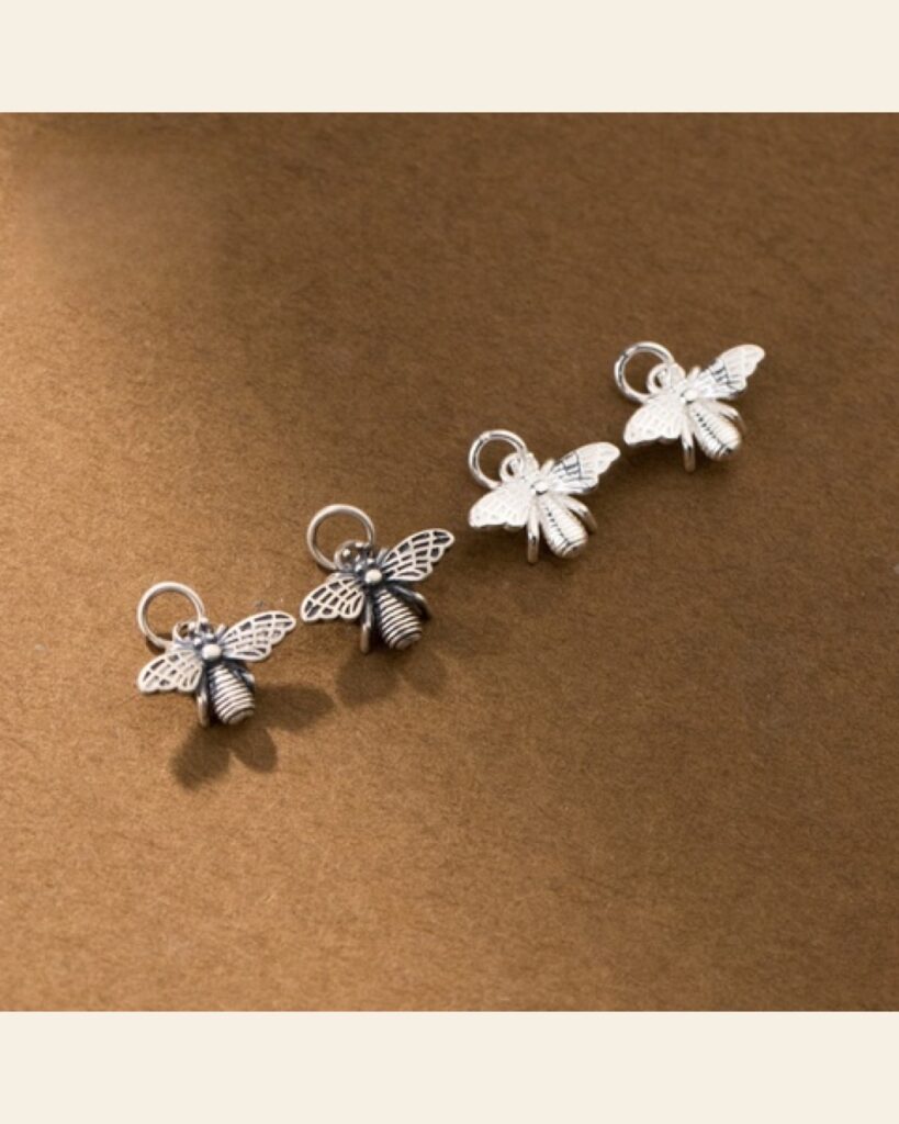 Sterling 3D Bee Charm