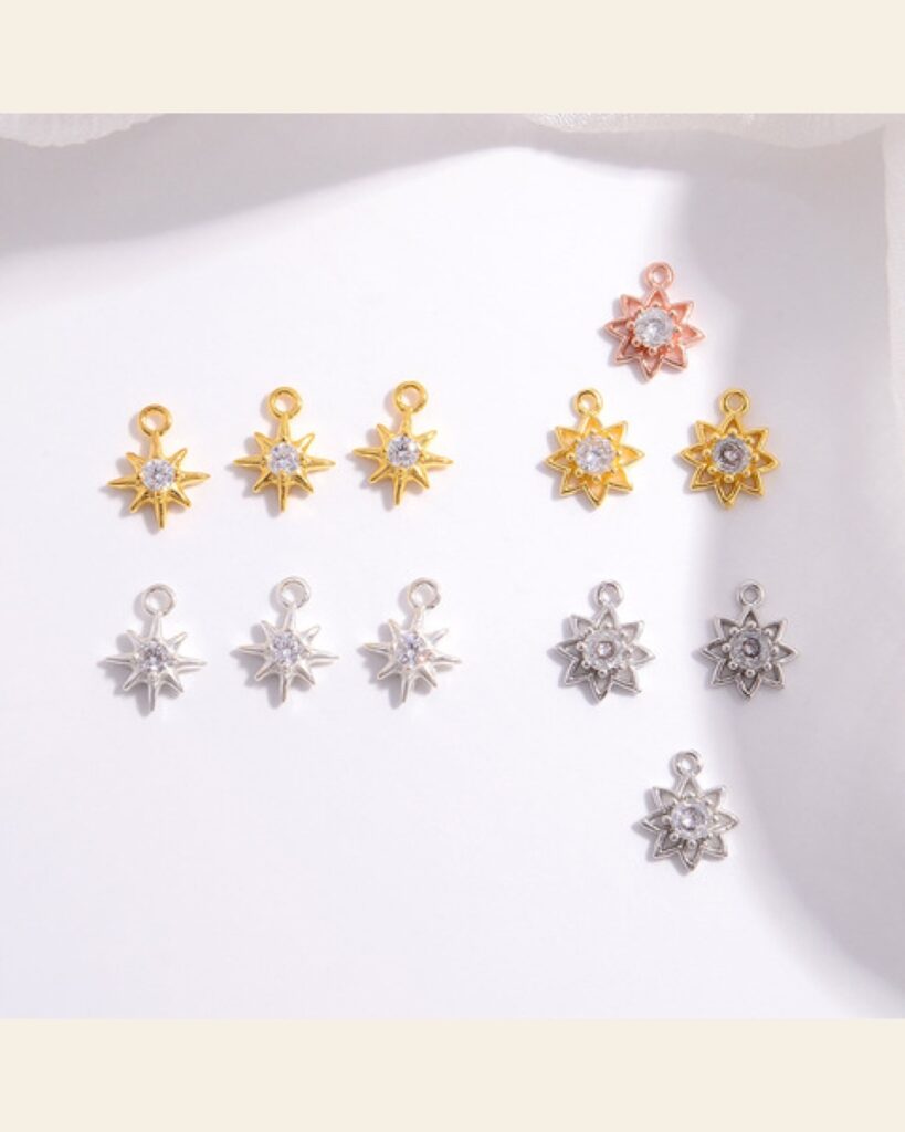 Starburst Stone Charm