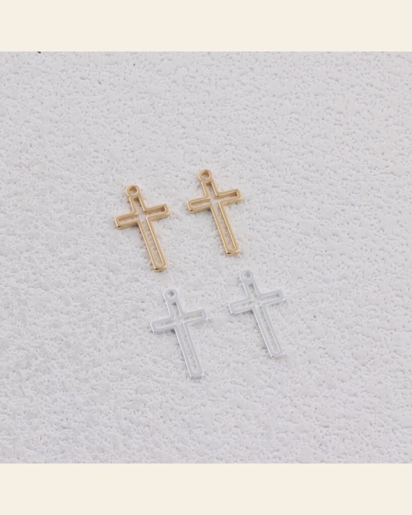 Hollow Cross Charm