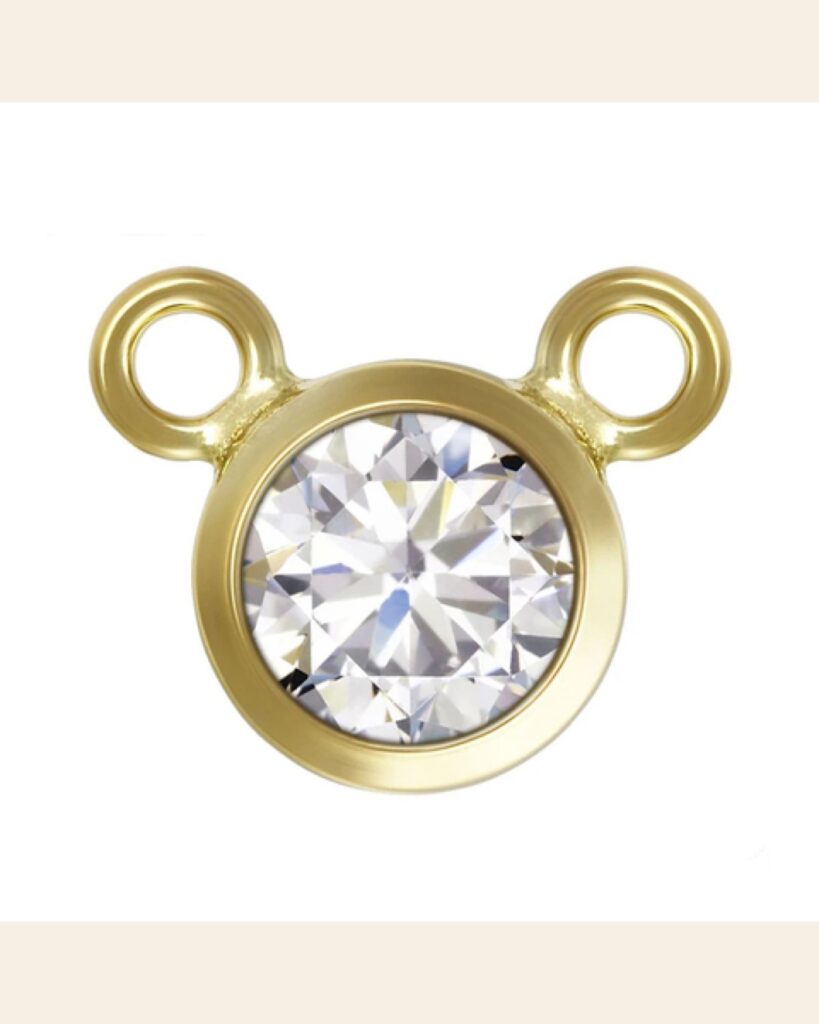 Round Bezel Stone Connector