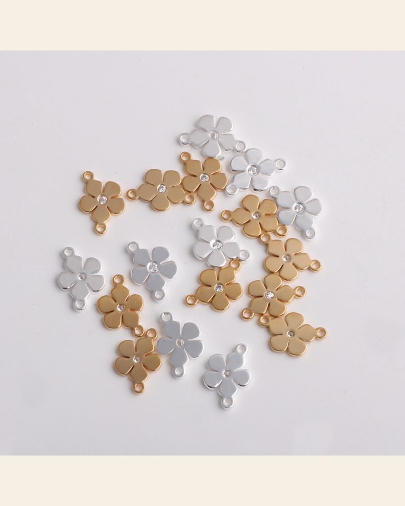 Stone-Set Flower Connector